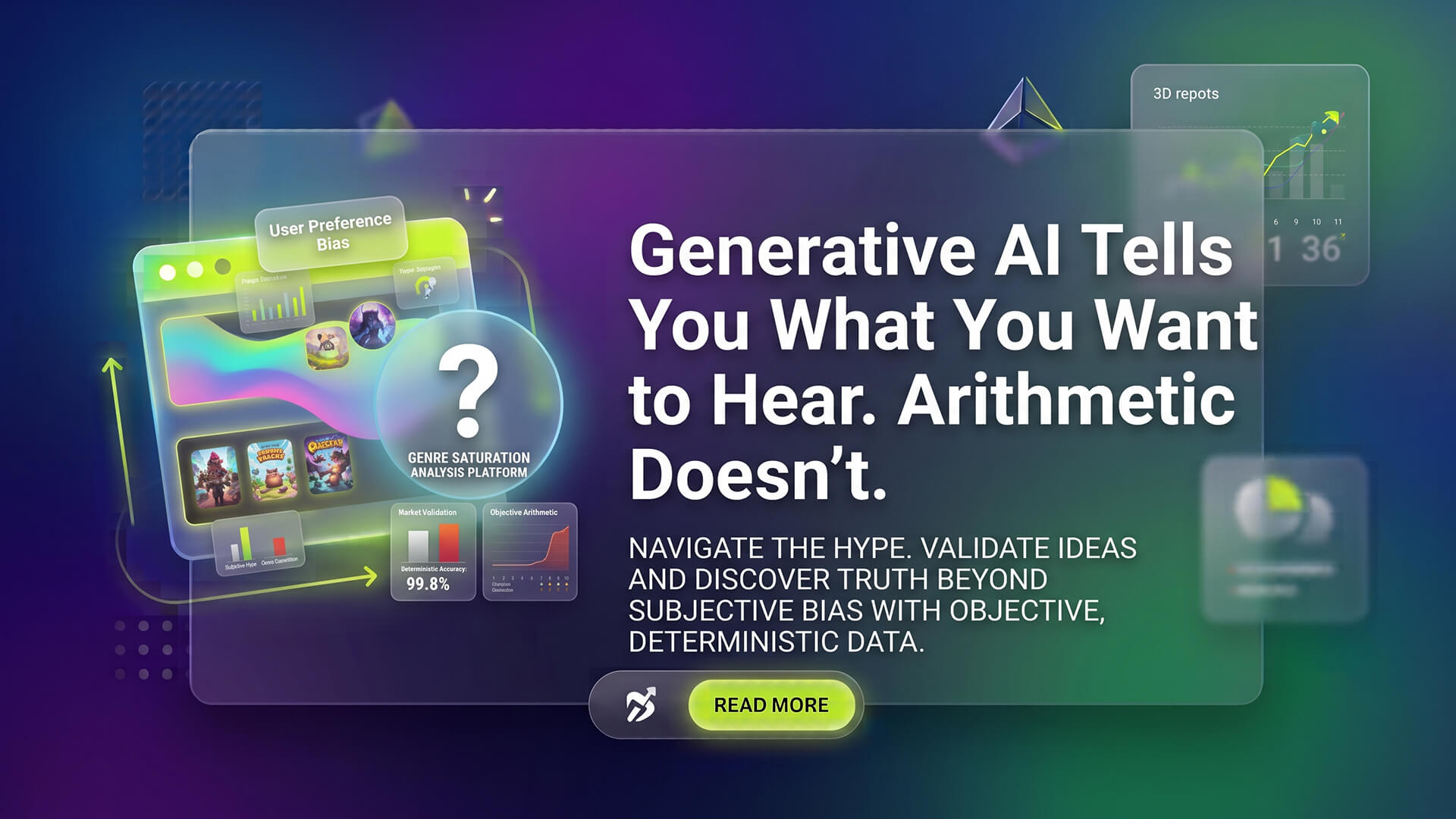 Generative AI Tells You What You Want to Hear. Arithmetic Doesn't.