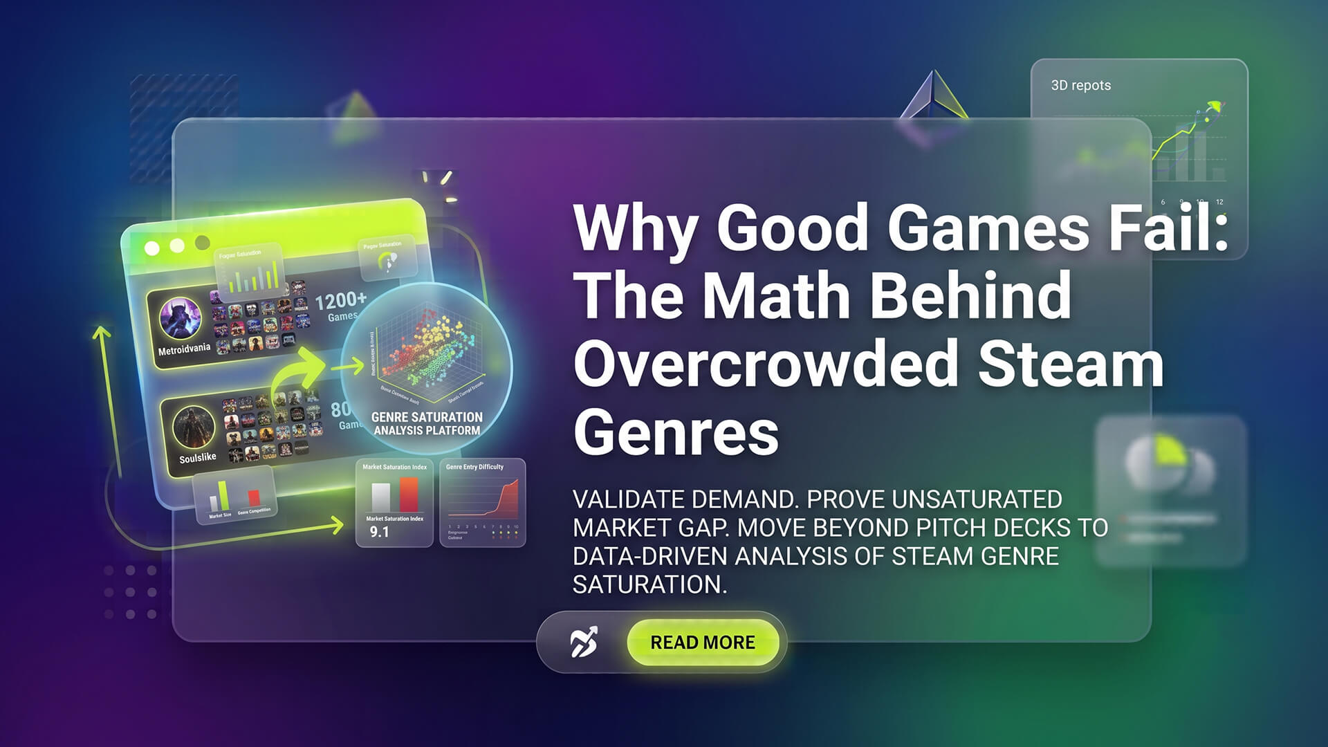 Why Good Games Fail: The Math Behind Overcrowded Steam Genres